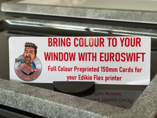 Custom Printed 150x50mm Cards for the Edikio Flex - Now Available