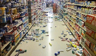 messy supermarket