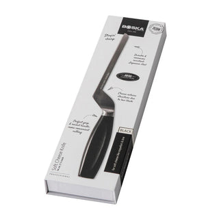 Boska Soft Cheese Knife, 140mm - Black