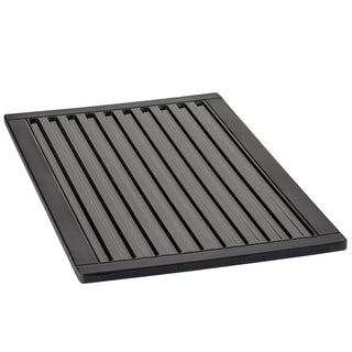 Black melamine dalebrook stave platter on a white background