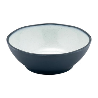 Dalebrook Marl TBL4607 Steel Blue large melamine dish with a stoneware-effect finish
