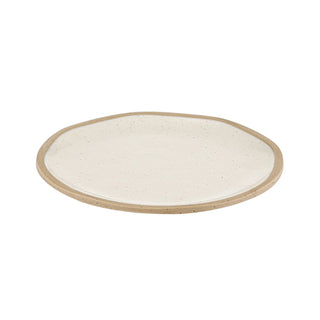 Dalebrook Marl TCM4601 Cream small melamine plate with a speckled stoneware-effect finish, ideal for starters or side servings.