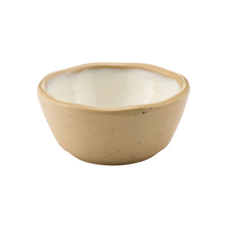Dalebrook Marl TCM4610 Cream melamine ramekin with a speckled stoneware-effect finish, ideal for sauces, dips, or condiments.