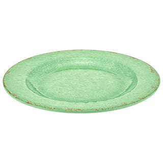 Dalebrook Casablanca TG1633 Green large ceramic dinner dish with textured surface on a white background