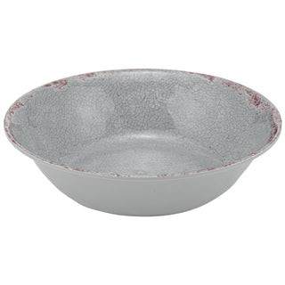 Dalebrook Casablanca TGY1632 Grey ceramic bowl with textured surface on a white background