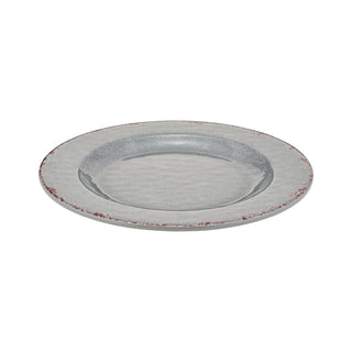 Dalebrook Casablanca TGY1634 Grey small ceramic dinner dish with textured surface on a white background