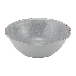 Dalebrook Casablanca TGY1637 Grey ceramic bowl with textured surface on a white background