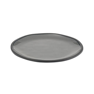 Dalebrook Marl TGY4601 Charcoal Grey small melamine plate with a speckled stoneware-effect finish, ideal for starters or side servings.