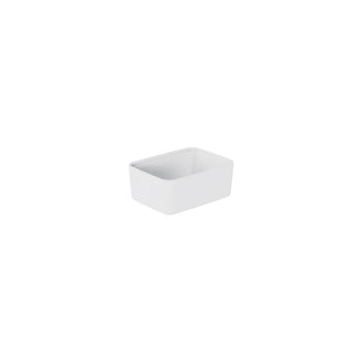 Dalebrook Kata 850ml Melamine White Rectangular Buffet Display Serving Crock Platter TKTW4224
