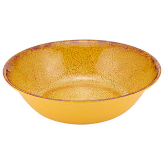 Dalebrook Casablanca TOR1632 Orange ceramic bowl with textured surface on a white background