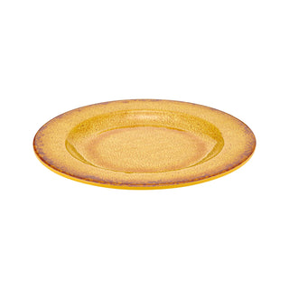 Dalebrook Casablanca TOR1634 Orange small ceramic dinner dish with textured surface on a white background