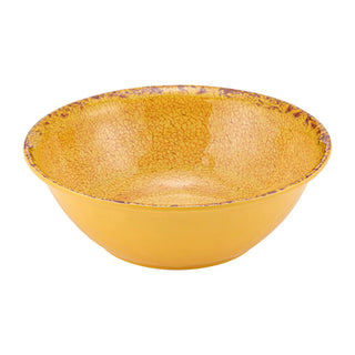 Dalebrook Casablanca TOR1637 Orange ceramic bowl with textured surface on a white background