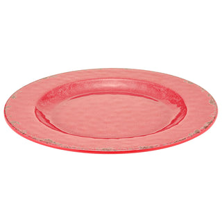 Dalebrook Casablanca TR1633 Red large ceramic dinner dish with textured surface on a white background