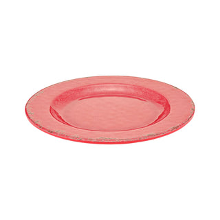 Dalebrook Casablanca TR1634 Red small ceramic dinner dish with textured surface on a white background
