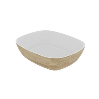Dalebrook Tura 1/2 GN Melamine Curved Buffet Display Serving Crock Bowl Natural TWD7712O