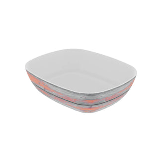Dalebrook Tura 1/2 GN Melamine Curved Buffet Display Serving Crock Bowl Orange TWD7712OR