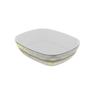 Dalebrook Tura 1/2 GN Melamine Curved Buffet Display Serving Crock Bowl Yellow TWD7712Y