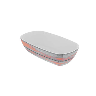 Dalebrook Tura 1/3 GN Melamine Curved Buffet Display Serving Crock Bowl Orange TWD7713OR