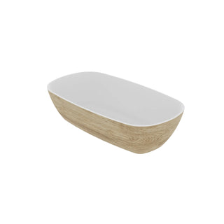 Dalebrook Tura 1/4 GN Melamine Curved Buffet Display Serving Crock Bowl Natural TWD7714O