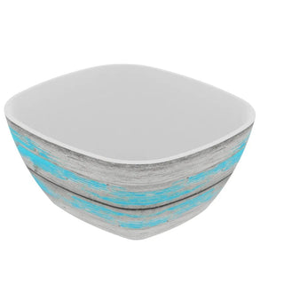 Dalebrook Tura 1/6 GN Melamine Curved Buffet Display Serving Crock Bowl Calypso Blue TWD7716BL
