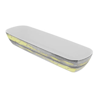 Dalebrook Tura 2/4 GN Melamine Curved Buffet Display Serving Crock Bowl Yellow TWD7724Y