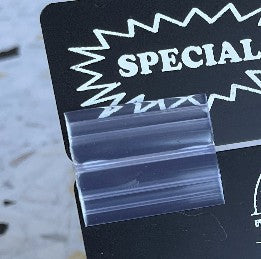 H-Connector Ticket Clip | Attach Promotional Cards to Food Display Signs | Pack of 25