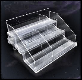 3-Tier Riser for Retail Shelf Display Merchandising – Euroswift Australia