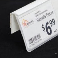 Load image into Gallery viewer, Price Rail Angled Shelf Edge Profile Datastrip for Retail Display